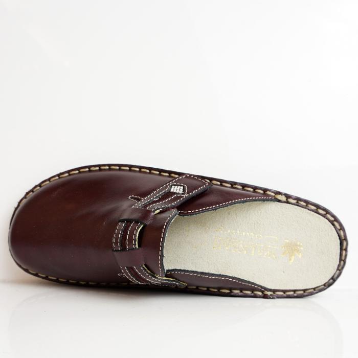 SUSIMODA SLIPPER WIDE FIT REMOVABLE FOOTBED LEATHER NAPPA BURGUNDY - photo 3
