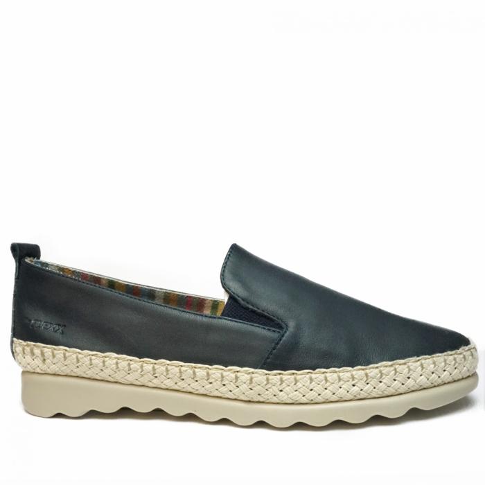 FLEXX CHAPPIE LEATHER BLUE NAVY MOCCASIN FOR WOMEN - photo 1
