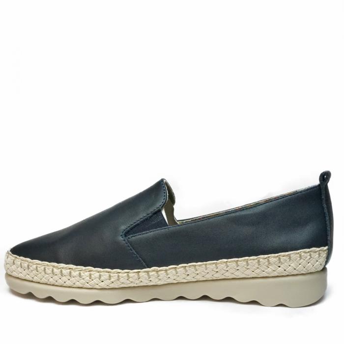 FLEXX CHAPPIE LEATHER BLUE NAVY MOCCASIN FOR WOMEN - photo 2