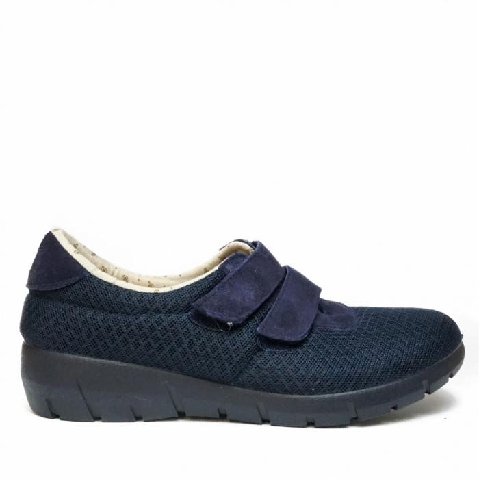 DIAMANTE BLUE BREATHABLE FABRIC SHOES WITH DOUBLE STRAP - photo 1