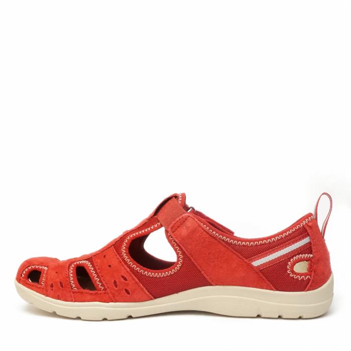 FREE SPIRIT RED SUEDE SNEAKERS EXTRA LIGHT WITH REMOVABLE INSOLE - photo 2