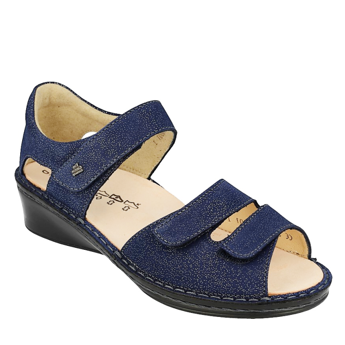 FINN COMFORT FES LEATHER SANDALS WITH TRIPLE STRAP AND REMOVABLE INSOLE - photo 1