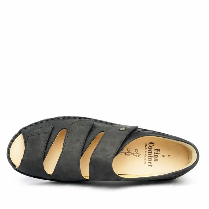 FINN COMFORT ISCHIA SOFT LEATHER SANDALS REMOVABLE INSOLE  BLACK - photo 2