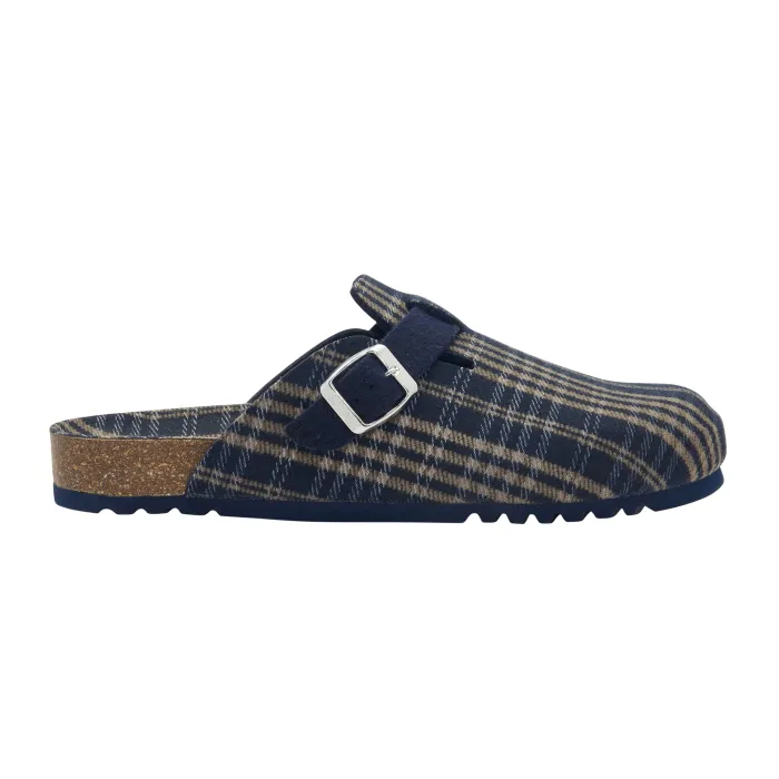 DR SCHOLL AMIATA MAN TEXTIL SLIPPERS WITH BUCKLE NAVY BLUE - photo 2