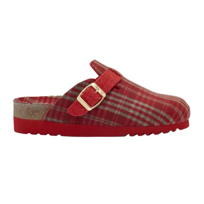 DR SCHOLL AMIATA RED TEXTIL SLIPPERS WITH BUCKLE FOR WOMEN - photo 3