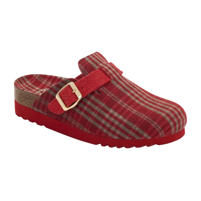 DR SCHOLL AMIATA RED TEXTIL SLIPPERS WITH BUCKLE FOR WOMEN - photo 2
