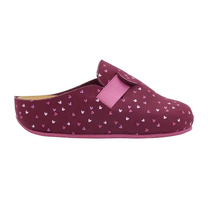 DR SCHOLL LARETH WOMEN'S SLIPPER IN MICROFIBER WITH ELASTIC AND HEARTS BORDEAUX - photo 3