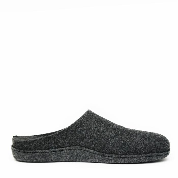 VERBENAS FELT SLIPPER FOR MEN WITH REMOVABLE FOOTBED ANTHRACITE - photo 1