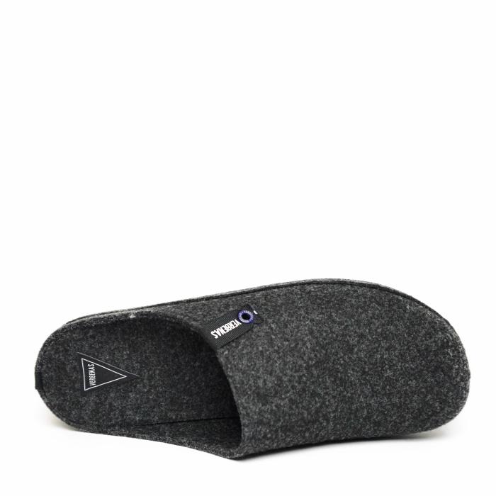 VERBENAS FELT SLIPPER FOR MEN WITH REMOVABLE FOOTBED ANTHRACITE - photo 3