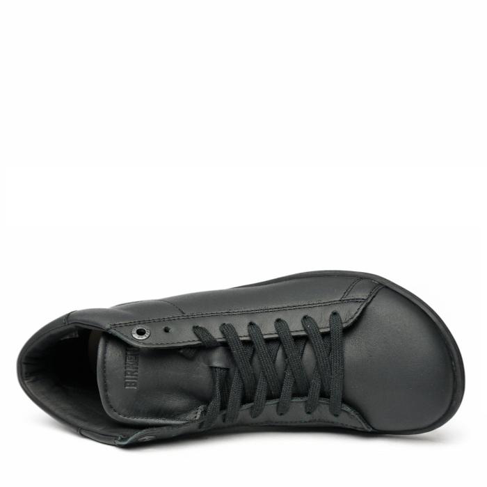 BIRKENSTOCK LEVIN MID HIGH SNEAKER IN BLACK NATURAL LEATHER - photo 3