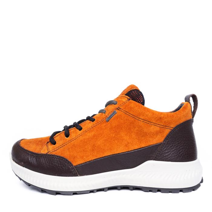 ARA GORETEX WATERPROOF SNEAKER IN ORANGE SUEDE WITH LACES AND REMOVABLE FOOTBED - photo 2