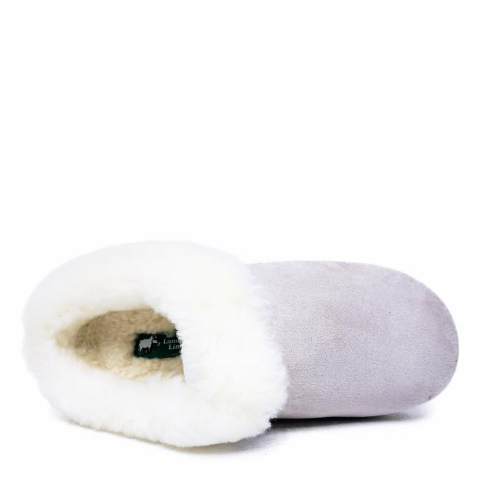 COMFORT WOMEN'S SABOTS IN VERY SOFT LAMB LEATHER AND FUR WITH REMOVABLE FOOTBED BEIGE - photo 3