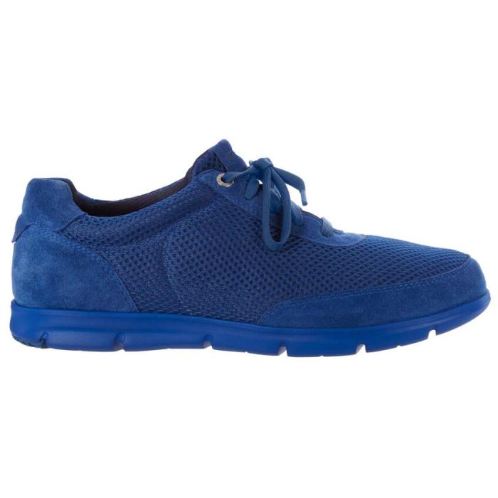 BIRKENSTOCK ILLINOIS SUEDE AND FABRIC SNEAKER ROYAL BLUE - photo 1