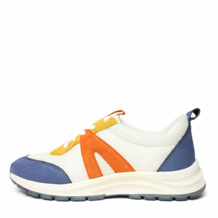CAPRICE SNEAKER IN FABRIC WITH REMOVABLE FOOTBED CLIMOTION TECHNOLOGY ORANGE BLUE - photo 2