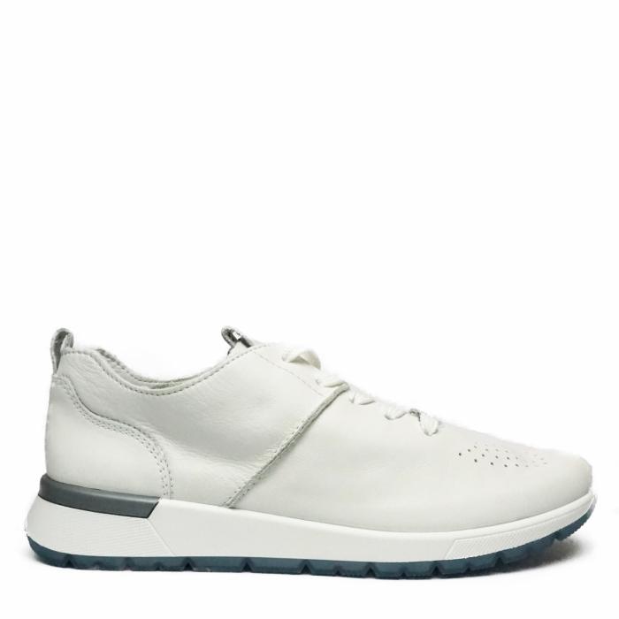 ARA SNEAKER IN PERFORATED SOFT WHITE DEER LEATHER WITH REMOVABLE FOOTBED