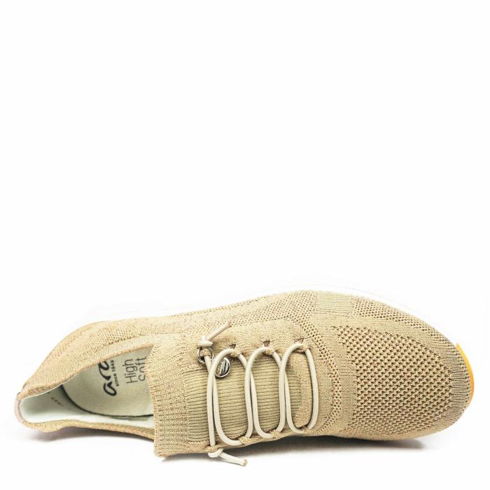 ARA SLIP-ON SHOE IN SAND COLOR FABRIC WITH REMOVABLE FOOTBED - photo 3