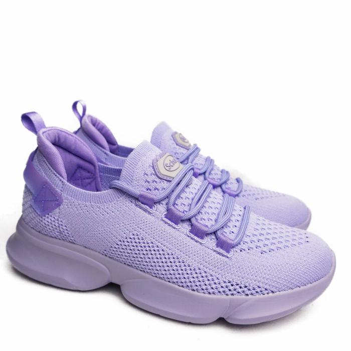 SCHOLL CAMDEN SNEAKERS IN LILAC FABRIC - photo 1