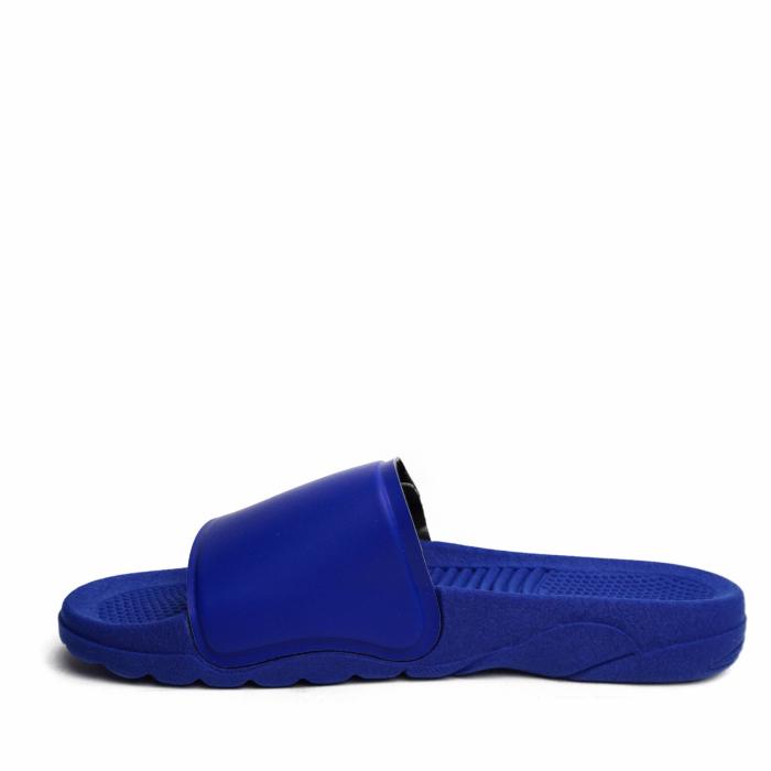 SCHOLL NAUTILUS SLIPPERS WITH ADJUSTABLE BAND IN ELECTRIC BLUE PVC - photo 1