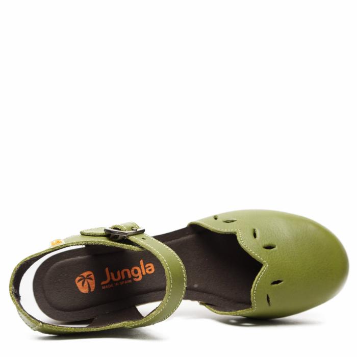 JUNGLA LEATHER SANDAL WITH STRAP AND CLOSED TOE HEEL - photo 3