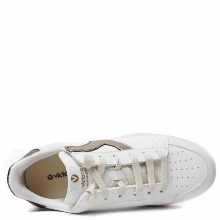VICTORIA SNEAKERS IN SOFT LEATHER WITH LACE AND BREATHABLE HOLES - photo 3
