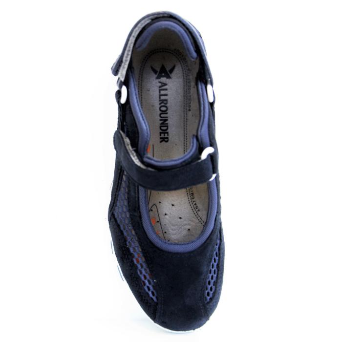 ALLROUNDER BY MEPHISTO NIRO BLUE SUEDE SHOES WITH DOUBLE STRAP - photo 1